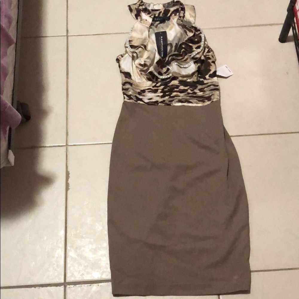 Rampage Ruffle Halter Dress